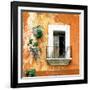 ¡Viva Mexico! Square Collection - Old Orange Facade-Philippe Hugonnard-Framed Photographic Print