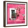 ¡Viva Mexico! Square Collection - Old Pink Facade II-Philippe Hugonnard-Framed Photographic Print