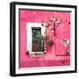 ¡Viva Mexico! Square Collection - Old Pink Facade II-Philippe Hugonnard-Framed Photographic Print