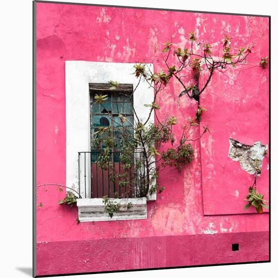¡Viva Mexico! Square Collection - Old Pink Facade II-Philippe Hugonnard-Mounted Photographic Print