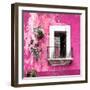 ¡Viva Mexico! Square Collection - Old Pink Facade-Philippe Hugonnard-Framed Photographic Print