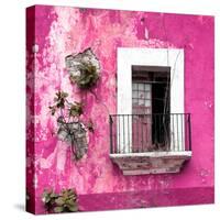 ¡Viva Mexico! Square Collection - Old Pink Facade-Philippe Hugonnard-Stretched Canvas