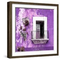 ¡Viva Mexico! Square Collection - Old Purple Facade-Philippe Hugonnard-Framed Photographic Print