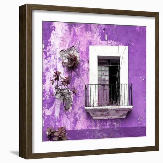 ¡Viva Mexico! Square Collection - Old Purple Facade-Philippe Hugonnard-Framed Photographic Print