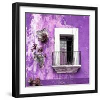 ¡Viva Mexico! Square Collection - Old Purple Facade-Philippe Hugonnard-Framed Photographic Print