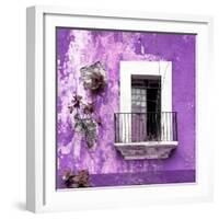 ¡Viva Mexico! Square Collection - Old Purple Facade-Philippe Hugonnard-Framed Photographic Print