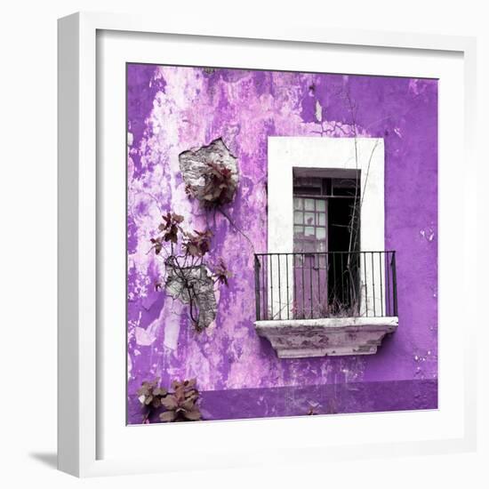 ¡Viva Mexico! Square Collection - Old Purple Facade-Philippe Hugonnard-Framed Photographic Print