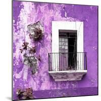 ¡Viva Mexico! Square Collection - Old Purple Facade-Philippe Hugonnard-Mounted Photographic Print