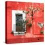 ¡Viva Mexico! Square Collection - Old Red Facade II-Philippe Hugonnard-Stretched Canvas