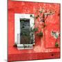 ¡Viva Mexico! Square Collection - Old Red Facade II-Philippe Hugonnard-Mounted Photographic Print