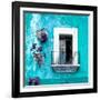 ¡Viva Mexico! Square Collection - Old Turquoise Facade-Philippe Hugonnard-Framed Photographic Print