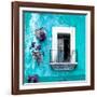 ¡Viva Mexico! Square Collection - Old Turquoise Facade-Philippe Hugonnard-Framed Photographic Print