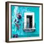 ¡Viva Mexico! Square Collection - Old Turquoise Facade-Philippe Hugonnard-Framed Photographic Print