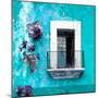 ¡Viva Mexico! Square Collection - Old Turquoise Facade-Philippe Hugonnard-Mounted Photographic Print