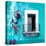 ¡Viva Mexico! Square Collection - Old Turquoise Facade-Philippe Hugonnard-Stretched Canvas