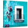 ¡Viva Mexico! Square Collection - Old Turquoise Facade-Philippe Hugonnard-Stretched Canvas