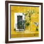 ¡Viva Mexico! Square Collection - Old Yellow Facade II-Philippe Hugonnard-Framed Photographic Print