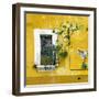 ¡Viva Mexico! Square Collection - Old Yellow Facade II-Philippe Hugonnard-Framed Photographic Print