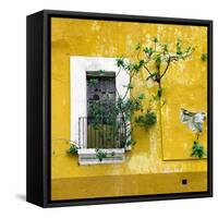 ¡Viva Mexico! Square Collection - Old Yellow Facade II-Philippe Hugonnard-Framed Stretched Canvas