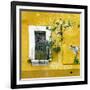 ¡Viva Mexico! Square Collection - Old Yellow Facade II-Philippe Hugonnard-Framed Photographic Print