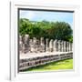 ¡Viva Mexico! Square Collection - One Thousand Mayan Columns in Chichen Itza II-Philippe Hugonnard-Framed Photographic Print