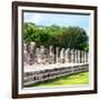 ¡Viva Mexico! Square Collection - One Thousand Mayan Columns in Chichen Itza II-Philippe Hugonnard-Framed Photographic Print