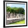 ¡Viva Mexico! Square Collection - One Thousand Mayan Columns in Chichen Itza II-Philippe Hugonnard-Framed Photographic Print