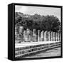 ¡Viva Mexico! Square Collection - One Thousand Mayan Columns in Chichen Itza III-Philippe Hugonnard-Framed Stretched Canvas