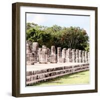 ¡Viva Mexico! Square Collection - One Thousand Mayan Columns in Chichen Itza IV-Philippe Hugonnard-Framed Photographic Print