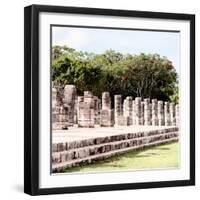 ¡Viva Mexico! Square Collection - One Thousand Mayan Columns in Chichen Itza IV-Philippe Hugonnard-Framed Photographic Print