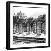 ¡Viva Mexico! Square Collection - One Thousand Mayan Columns in Chichen Itza V-Philippe Hugonnard-Framed Photographic Print