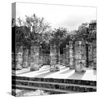 ¡Viva Mexico! Square Collection - One Thousand Mayan Columns in Chichen Itza V-Philippe Hugonnard-Stretched Canvas