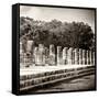 ¡Viva Mexico! Square Collection - One Thousand Mayan Columns in Chichen Itza-Philippe Hugonnard-Framed Stretched Canvas