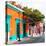 ¡Viva Mexico! Square Collection - Orange Facade in Oaxaca-Philippe Hugonnard-Stretched Canvas