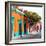 ¡Viva Mexico! Square Collection - Orange Facade in Oaxaca-Philippe Hugonnard-Framed Photographic Print