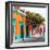 ¡Viva Mexico! Square Collection - Orange Facade in Oaxaca-Philippe Hugonnard-Framed Photographic Print