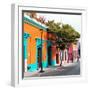 ¡Viva Mexico! Square Collection - Orange Facade in Oaxaca-Philippe Hugonnard-Framed Photographic Print