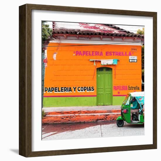 ¡Viva Mexico! Square Collection - Orange Papeleria-Philippe Hugonnard-Framed Photographic Print