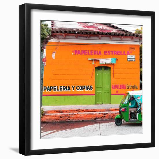 ¡Viva Mexico! Square Collection - Orange Papeleria-Philippe Hugonnard-Framed Photographic Print
