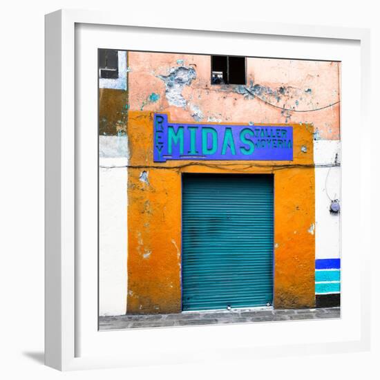 ¡Viva Mexico! Square Collection - Orange Taller-Philippe Hugonnard-Framed Photographic Print