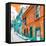 ¡Viva Mexico! Square Collection - Orange & Turquoise Facades of Guanajuato-Philippe Hugonnard-Framed Stretched Canvas