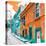 ¡Viva Mexico! Square Collection - Orange & Turquoise Facades of Guanajuato-Philippe Hugonnard-Stretched Canvas