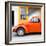 ¡Viva Mexico! Square Collection - Orange VW Beetle and Light Orange Facade-Philippe Hugonnard-Framed Photographic Print