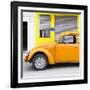 ¡Viva Mexico! Square Collection - Orange VW Beetle and Yellow Facade-Philippe Hugonnard-Framed Photographic Print