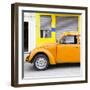 ¡Viva Mexico! Square Collection - Orange VW Beetle and Yellow Facade-Philippe Hugonnard-Framed Photographic Print