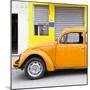 ¡Viva Mexico! Square Collection - Orange VW Beetle and Yellow Facade-Philippe Hugonnard-Mounted Photographic Print