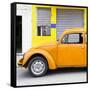 ¡Viva Mexico! Square Collection - Orange VW Beetle and Yellow Facade-Philippe Hugonnard-Framed Stretched Canvas