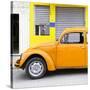 ¡Viva Mexico! Square Collection - Orange VW Beetle and Yellow Facade-Philippe Hugonnard-Stretched Canvas