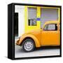 ¡Viva Mexico! Square Collection - Orange VW Beetle and Yellow Facade-Philippe Hugonnard-Framed Stretched Canvas