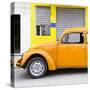 ¡Viva Mexico! Square Collection - Orange VW Beetle and Yellow Facade-Philippe Hugonnard-Stretched Canvas